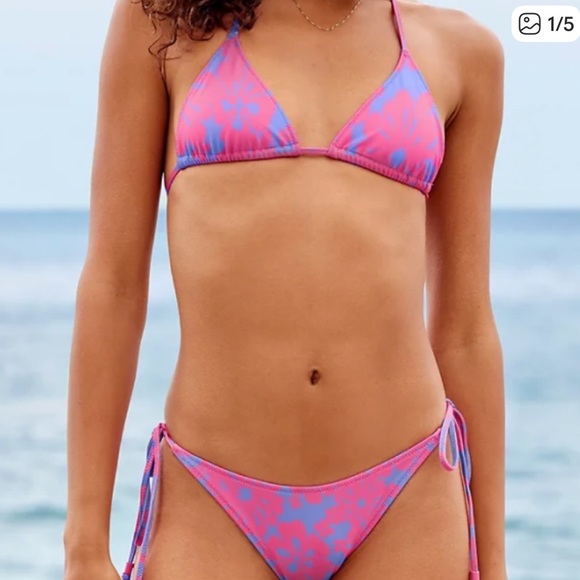 Aritzia Other - Aritzia -topanga bikini set Pink and Blue Women's Bikini Set